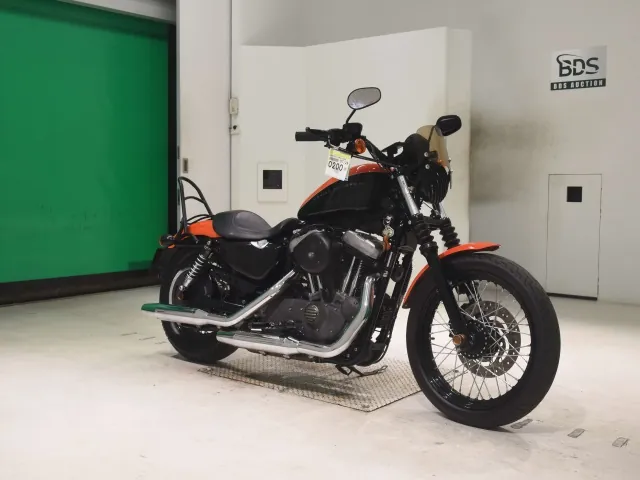 Harley-Davidson XL1200N 2008, black | orange, фото 3