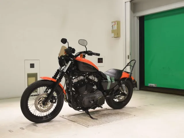 Harley-Davidson XL1200N 2008, black | orange, фото 4