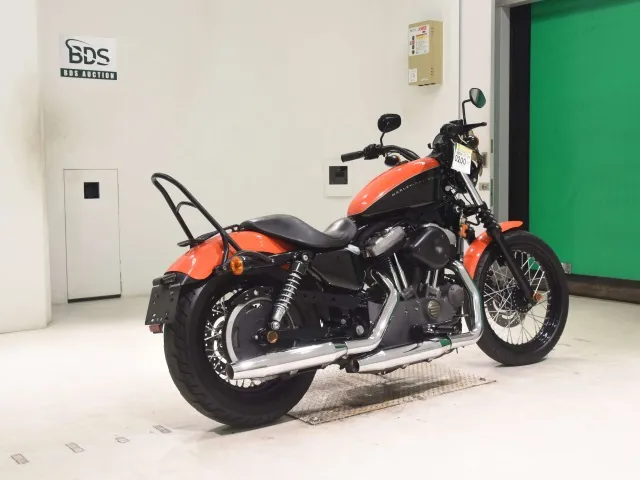 Harley-Davidson XL1200N 2008, black | orange, фото 5