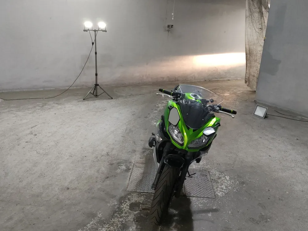 Kawasaki Ninja 400 2014, black / green, фото 3