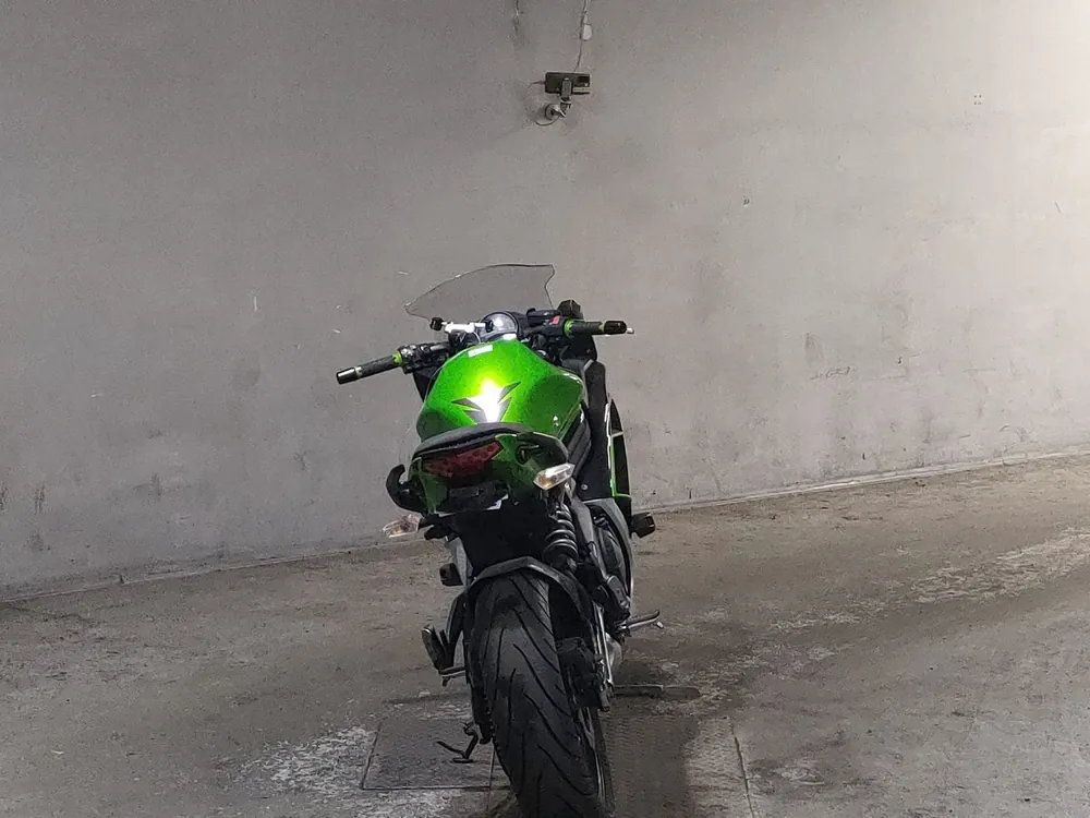 Kawasaki Ninja 400 2014, black / green, фото 4