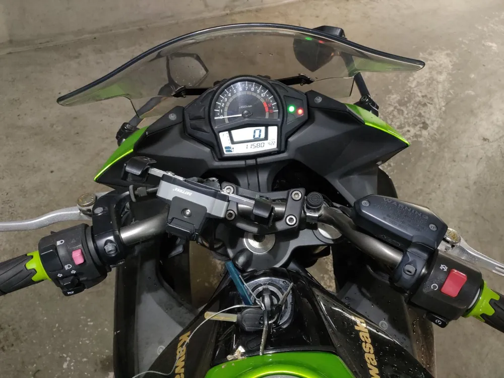 Kawasaki Ninja 400 2014, black / green, фото 5