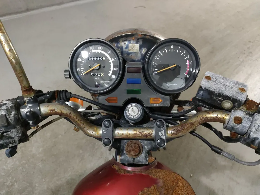 Yamaha XJ750E, красный, фото 5