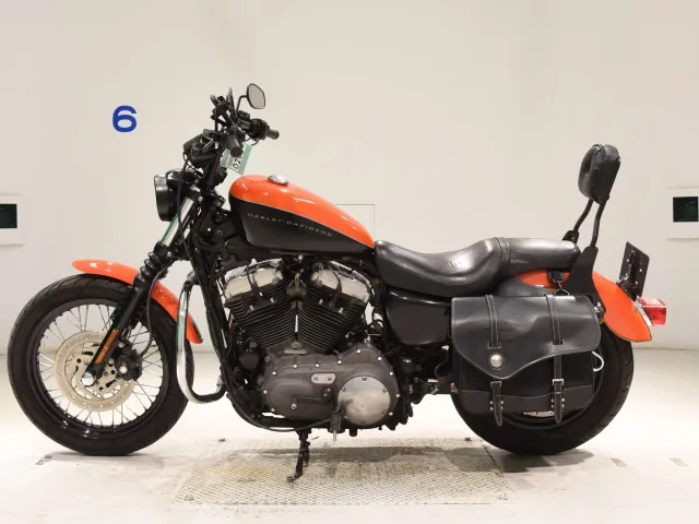 Harley-Davidson XL1200N 2008, black | orange, фото 2