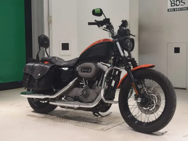 Harley-Davidson XL1200N 2008, black | orange, фото 3