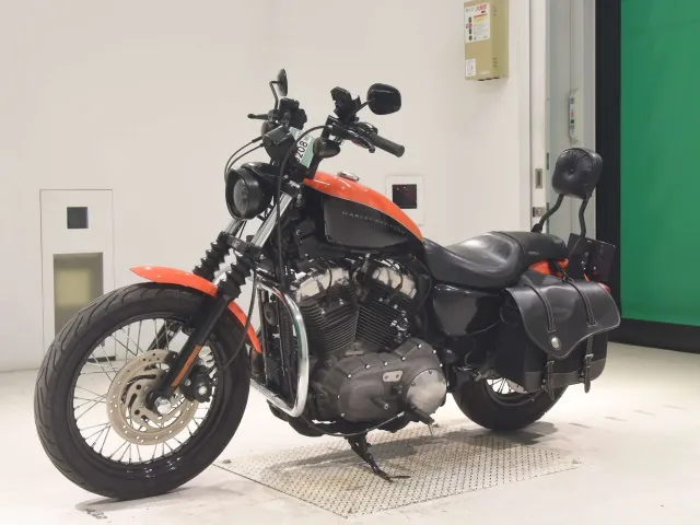 Harley-Davidson XL1200N 2008, black | orange, фото 4