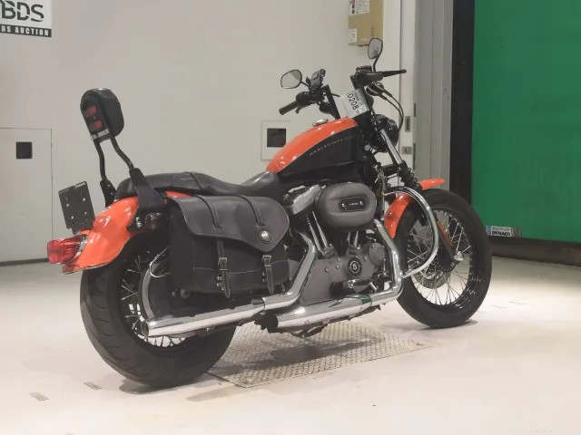 Harley-Davidson XL1200N 2008, black | orange, фото 5