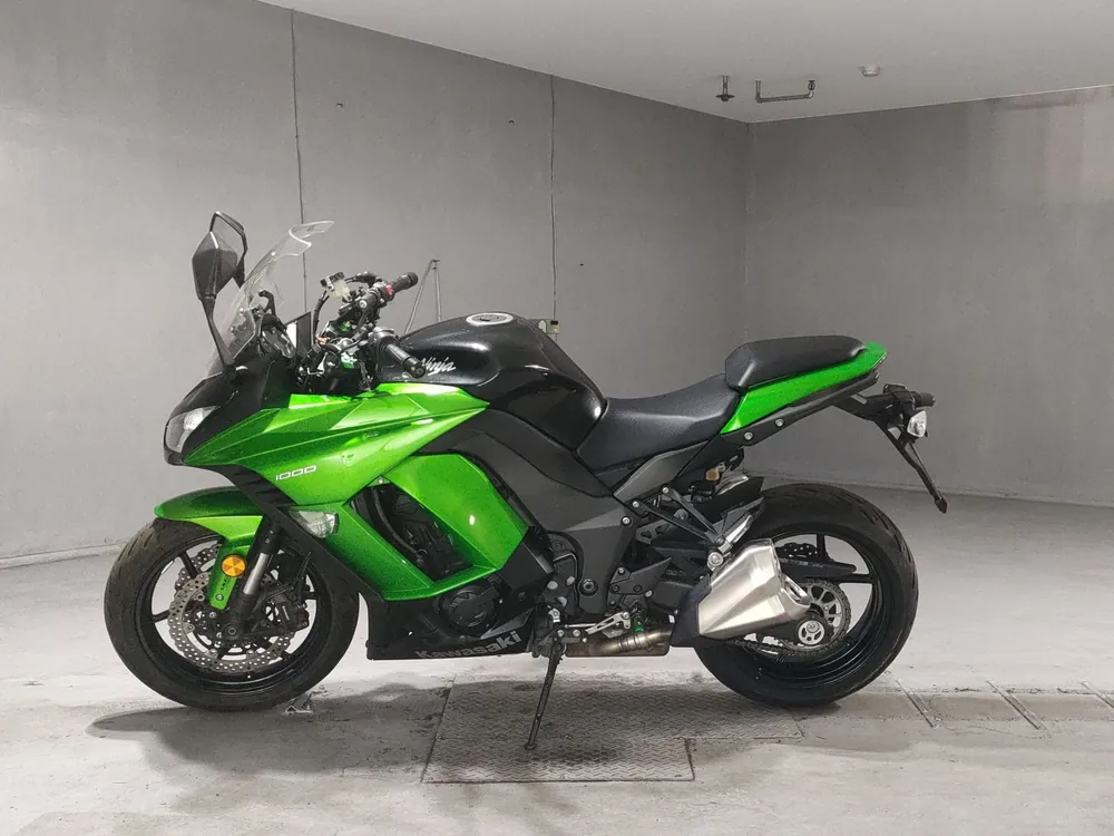 Kawasaki Ninja 1000 2017, black / green, фото 2