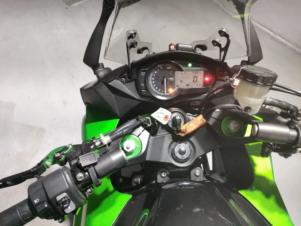 Kawasaki Ninja 1000 2017, black / green, фото 5