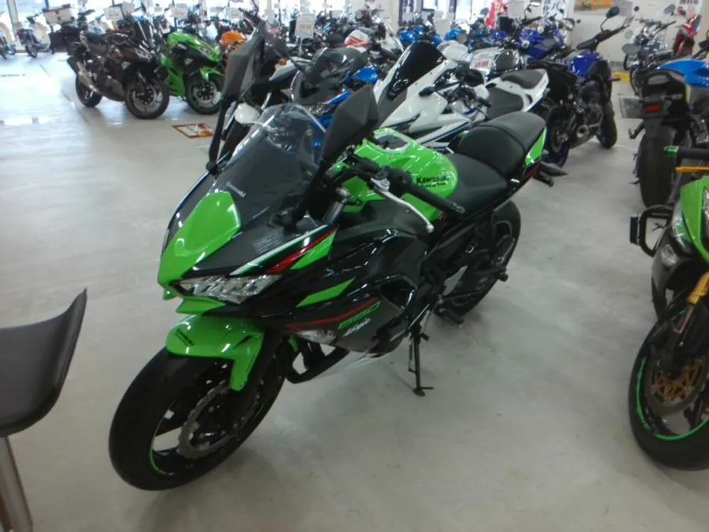 Kawasaki Ninja650A 2022, black / lime, фото 4