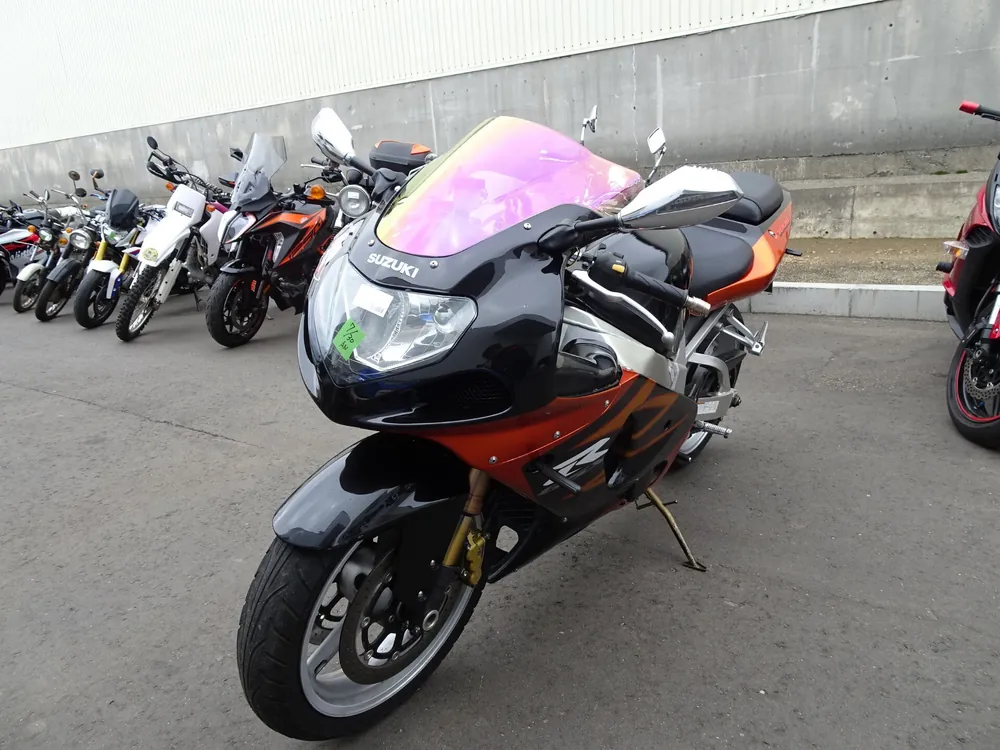 Suzuki GSX-R1000 2002, чёрный, оранжевый, фото 4