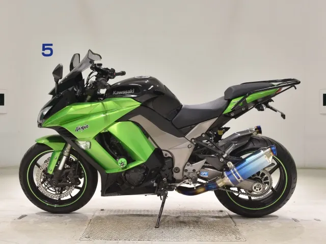 Kawasaki Ninja 1000 2011, black | green, фото 2