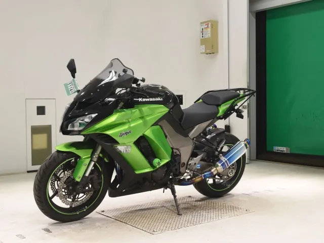 Kawasaki Ninja 1000 2011, black | green, фото 4
