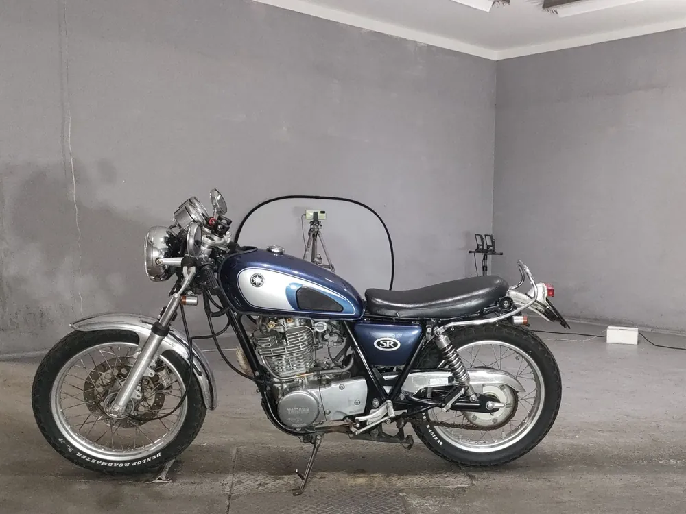 Yamaha SR400 2003, серебристый, синий, фото 2