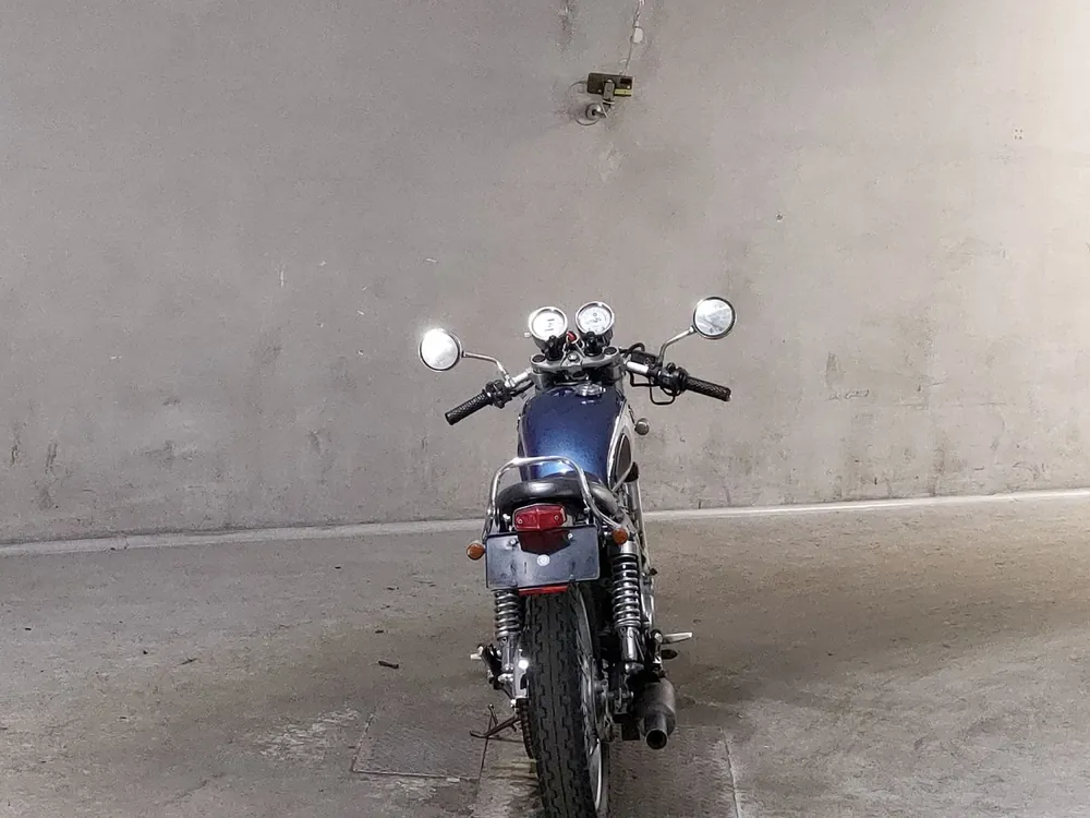 Yamaha SR400 2003, серебристый, синий, фото 4