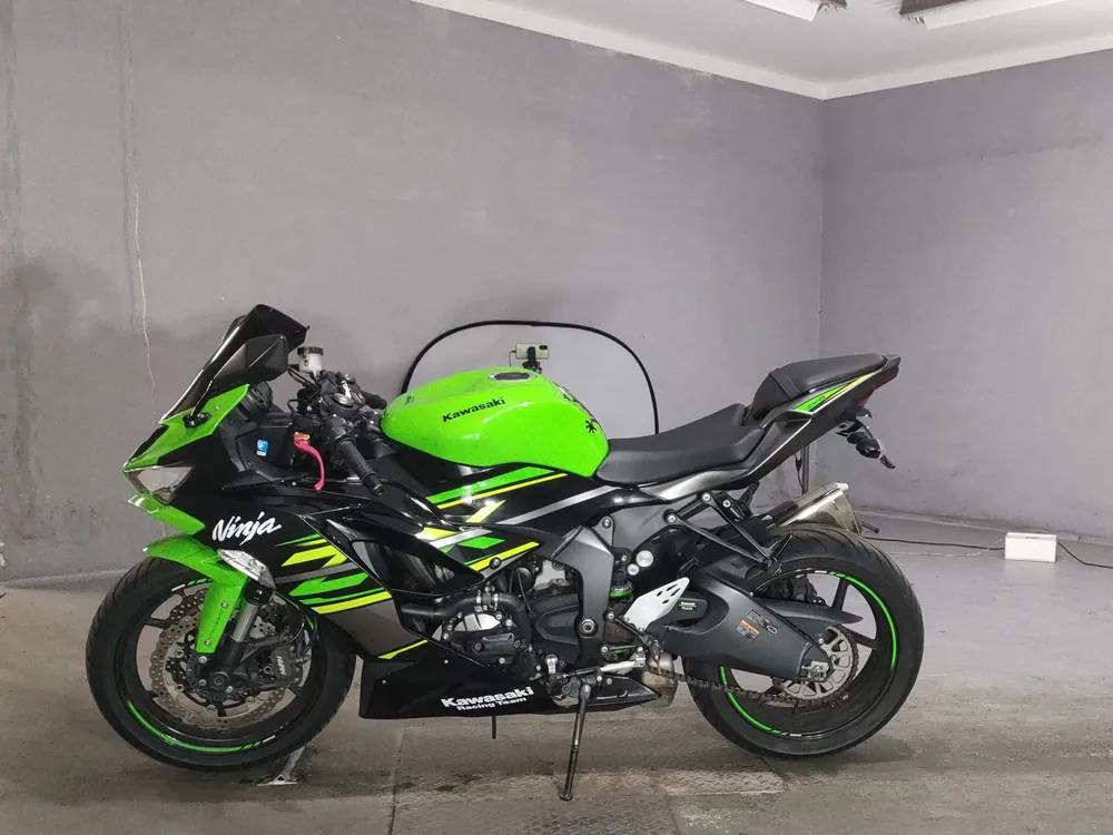 Kawasaki Zx-6Ra 2019, чёрный, зелёный, фото 2