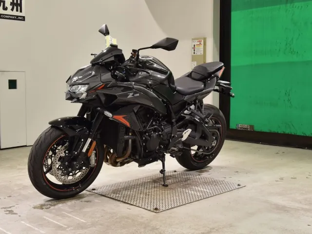 Kawasaki Z H2 2026, чёрный, оранжевый, фото 4