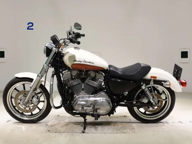 Harley-Davidson XL883L 2011, white | orange, фото 2