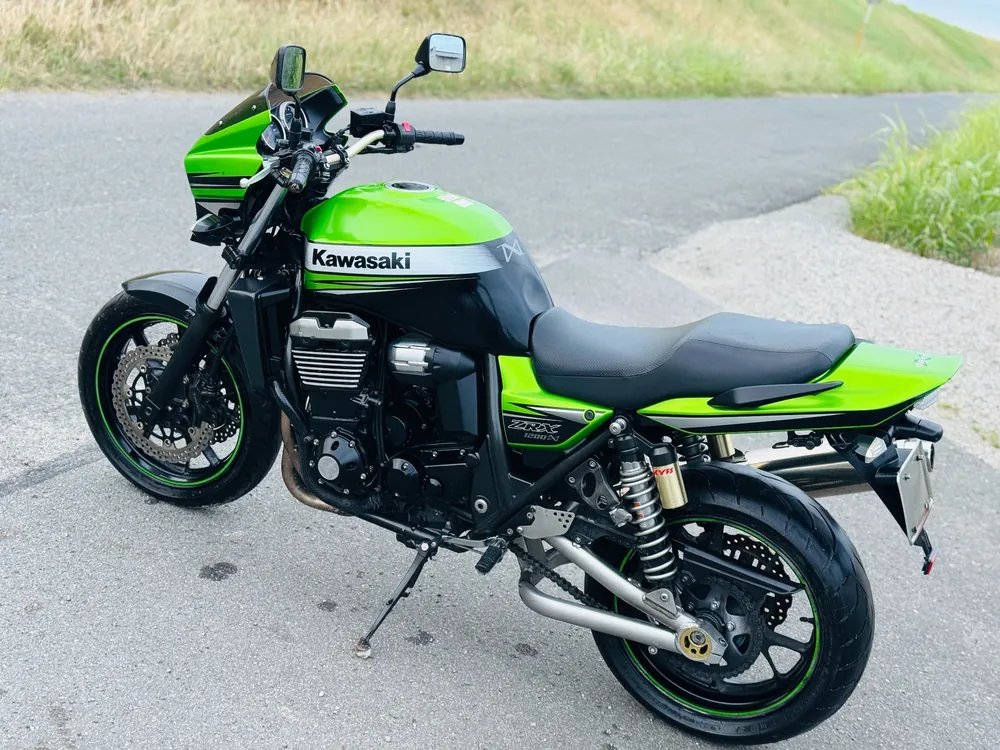 Kawasaki ZRX1200DAEG 2009, lime / black, фото 14