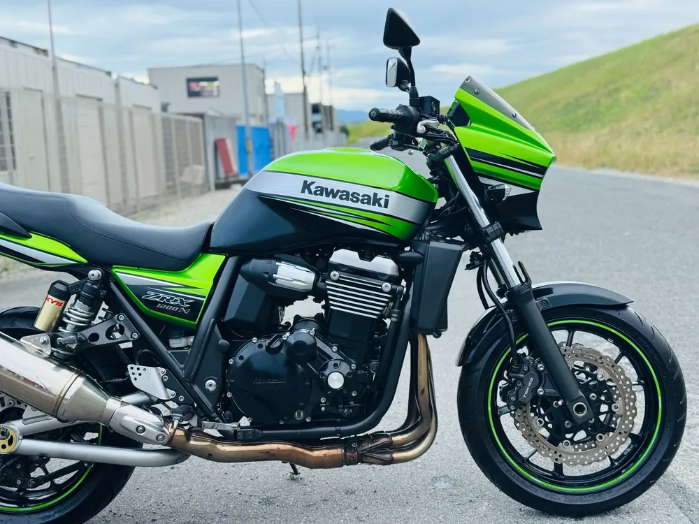 Kawasaki ZRX1200DAEG 2009, lime / black, фото 15