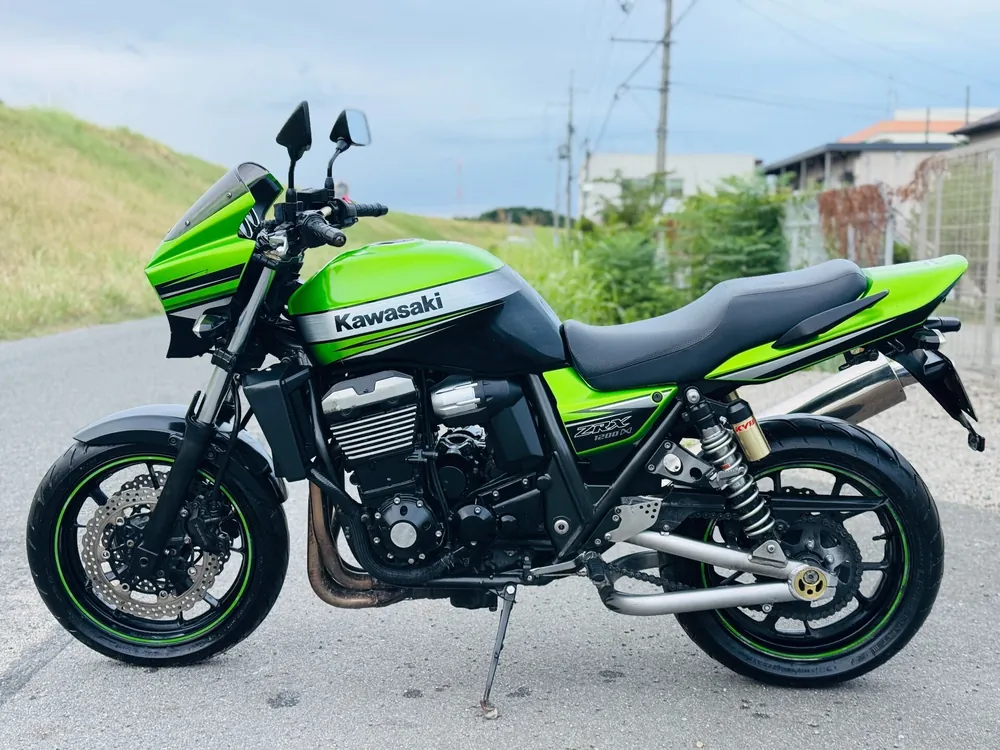 Kawasaki ZRX1200DAEG 2009, lime / black, фото 9