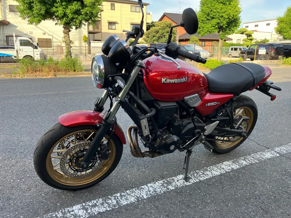 Kawasaki Z650RS 2025, w red, фото 2