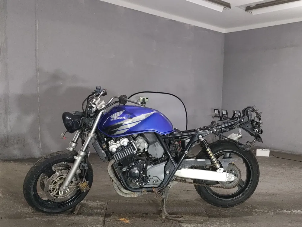 Honda CB400N, синий, фото 2