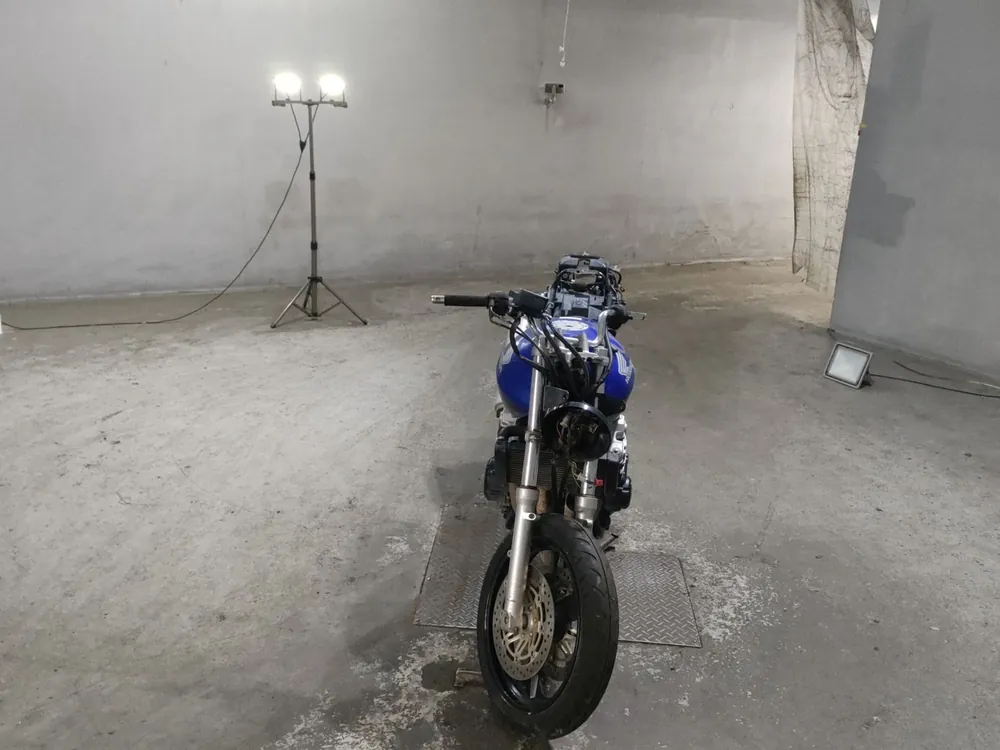 Honda CB400N, синий, фото 3
