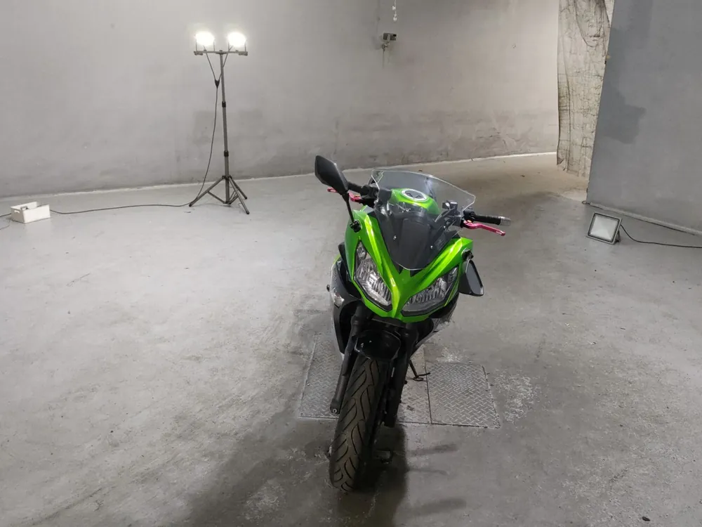 Kawasaki Ninja 400, чёрный, зелёный, фото 3