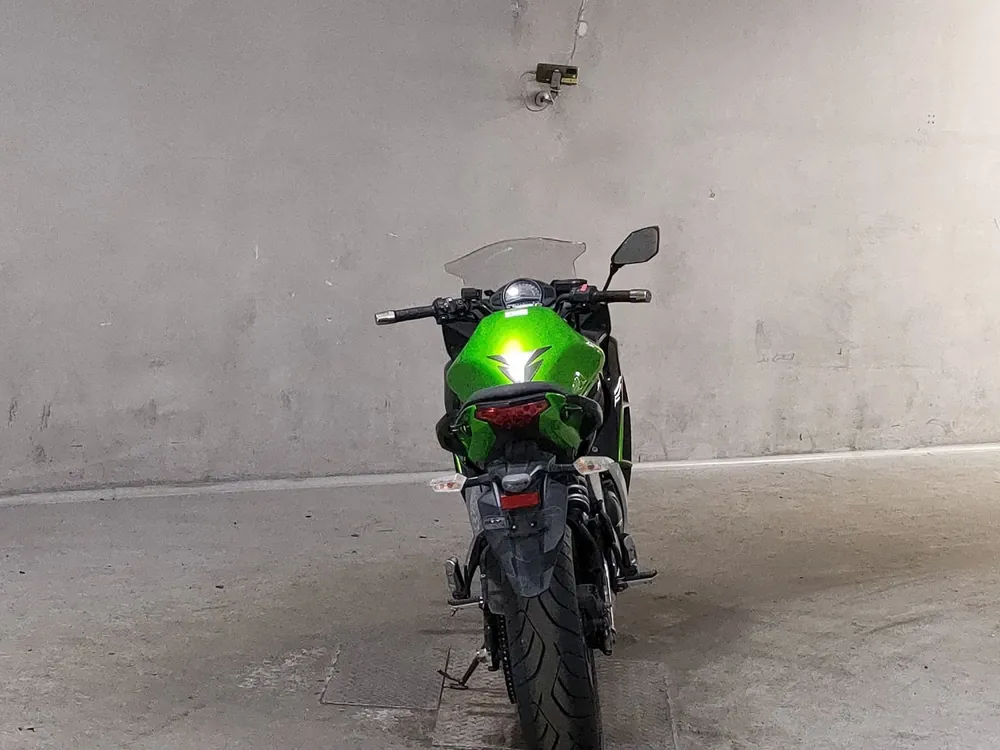 Kawasaki Ninja 400, чёрный, зелёный, фото 4