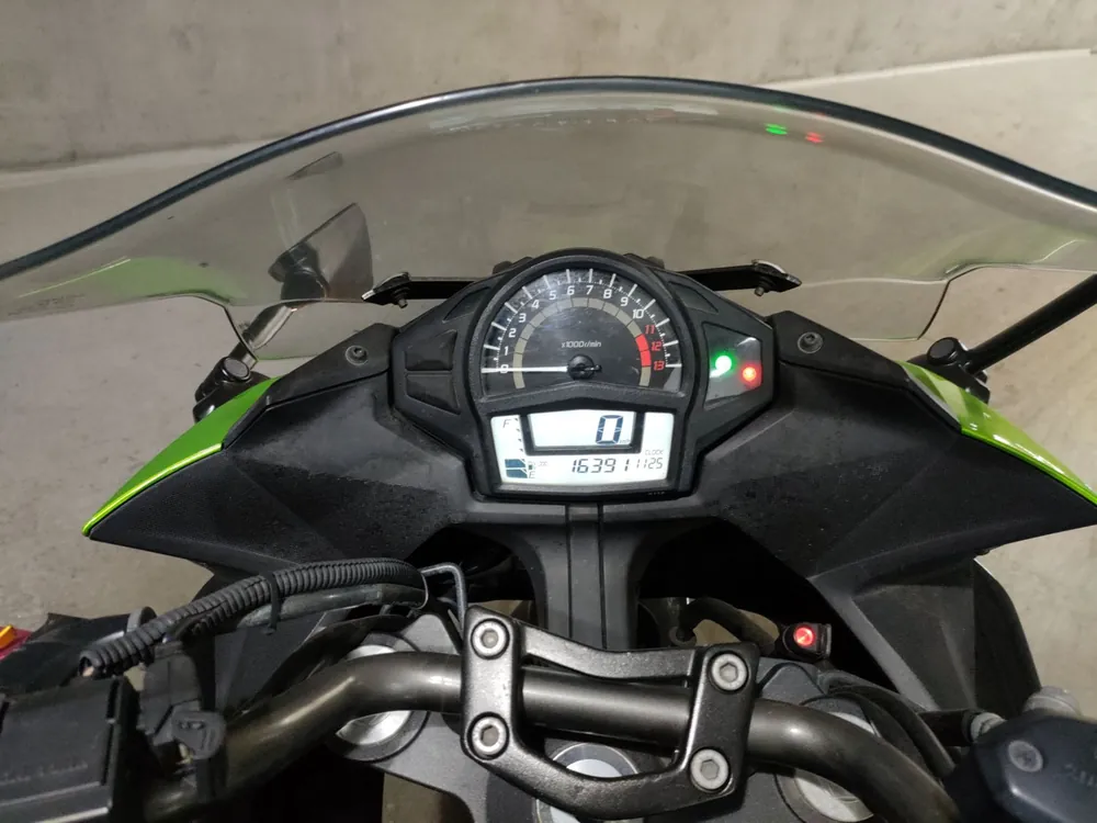 Kawasaki Ninja 400, чёрный, зелёный, фото 5