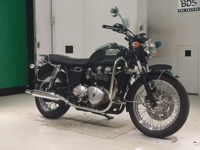Triumph Bonneville 2007, зелёный, фото 3