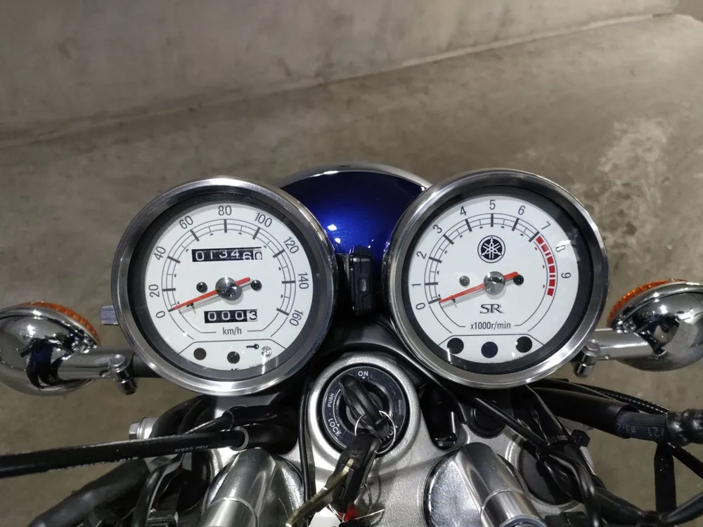 Yamaha SR400 RH16J 2024, синий, фото 5