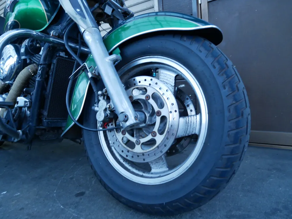 Kawasaki Vulcan 1500 Classic Tourer 1998, зелёный, фото 14