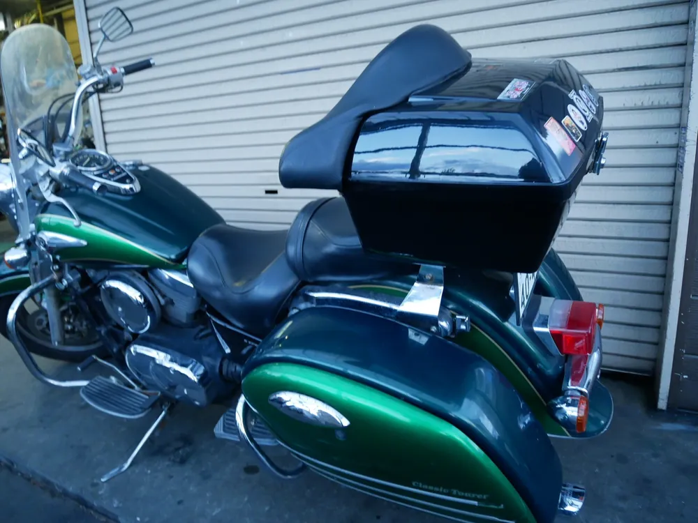 Kawasaki Vulcan 1500 Classic Tourer 1998, зелёный, фото 4