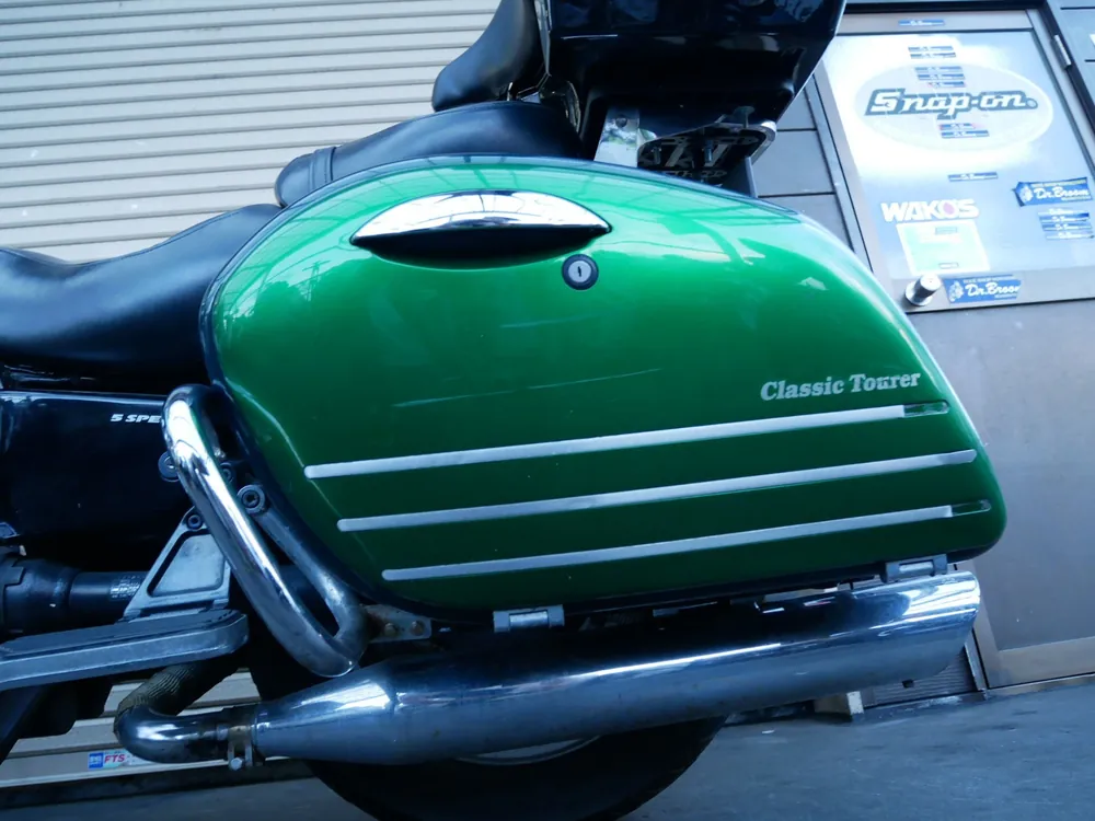 Kawasaki Vulcan 1500 Classic Tourer 1998, зелёный, фото 7