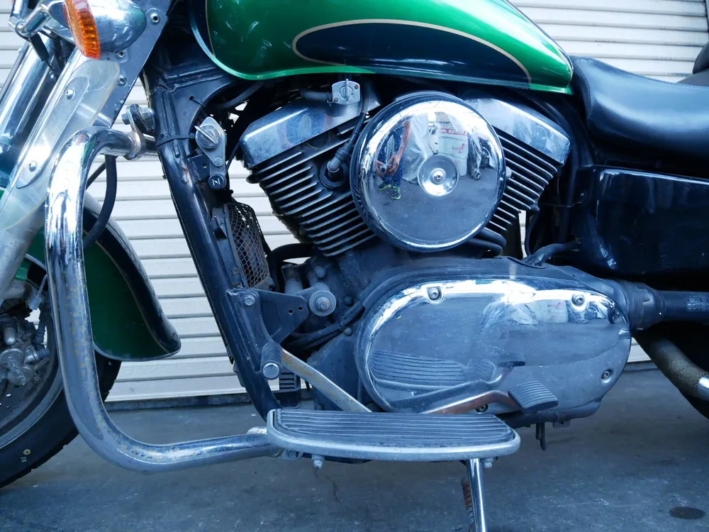 Kawasaki Vulcan 1500 Classic Tourer 1998, зелёный, фото 8
