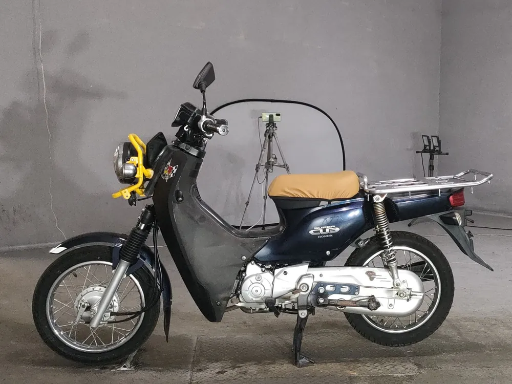 Honda Cross Cub, чёрный, синий, фото 2