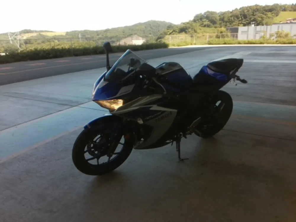 Yamaha YZF-R25, silver / blue, фото 2
