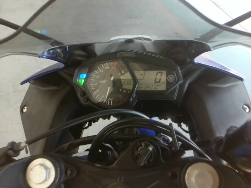 Yamaha YZF-R25, silver / blue, фото 3