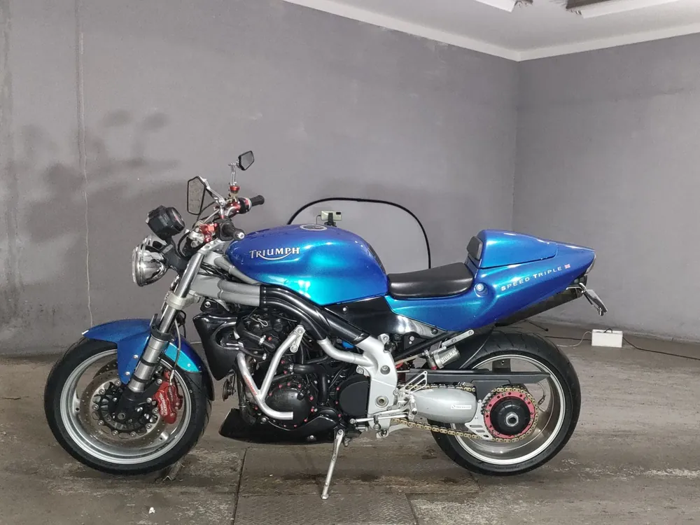Triumph Speed Triple 2002, синий, фото 2