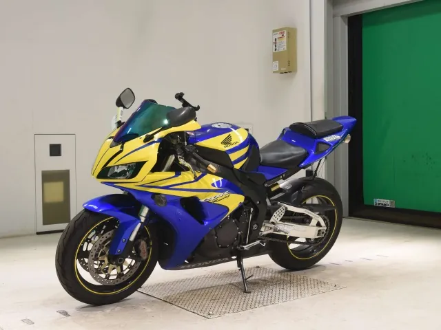 Honda CBR1000RR, синий, жёлтый, фото 4