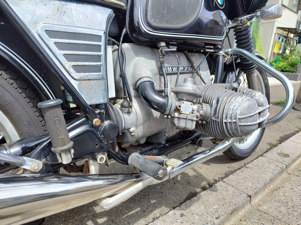 BMW R75/5 1974, чёрный, фото 11