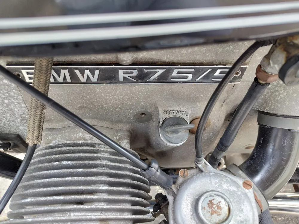 BMW R75/5 1974, чёрный, фото 14