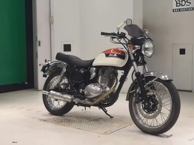 Kawasaki Estrella, белый, оранжевый, фото 3
