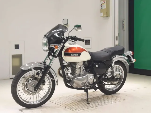 Kawasaki Estrella, белый, оранжевый, фото 4