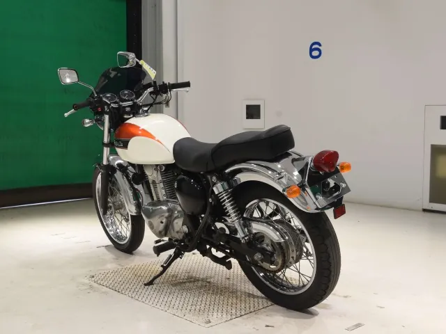 Kawasaki Estrella, белый, оранжевый, фото 6
