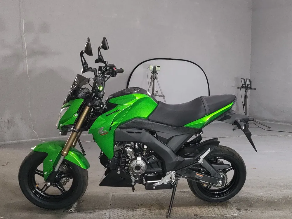 Kawasaki Z125 PRO, зелёный, фото 2