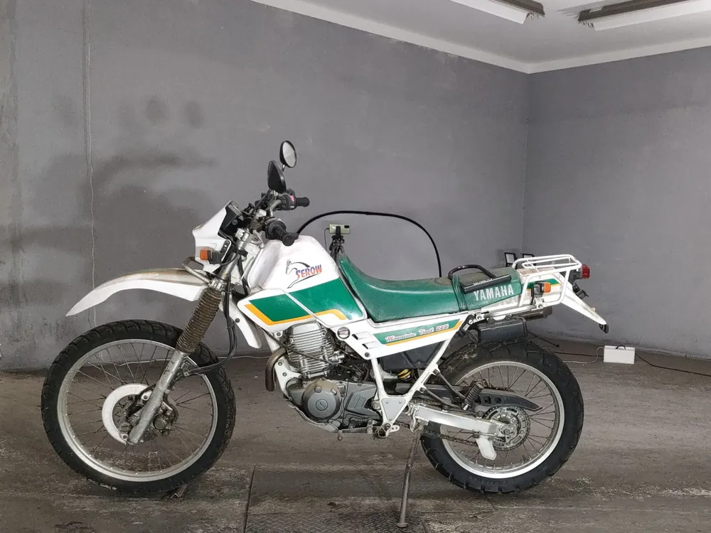 Yamaha Serow 225W, white/green, фото 2