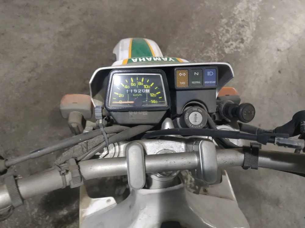 Yamaha Serow 225W, white/green, фото 5